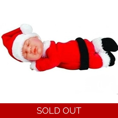 Anne Geddes Baby Santa 9 inch Doll - Christmas Babies Collection